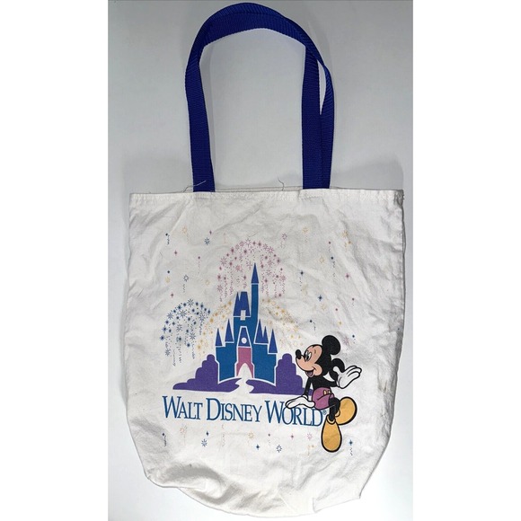 Disney Handbags - Vintage 80s Walt Disney World Canvas Tote Bag Mickey Minnie Magic Kingdom Daisy